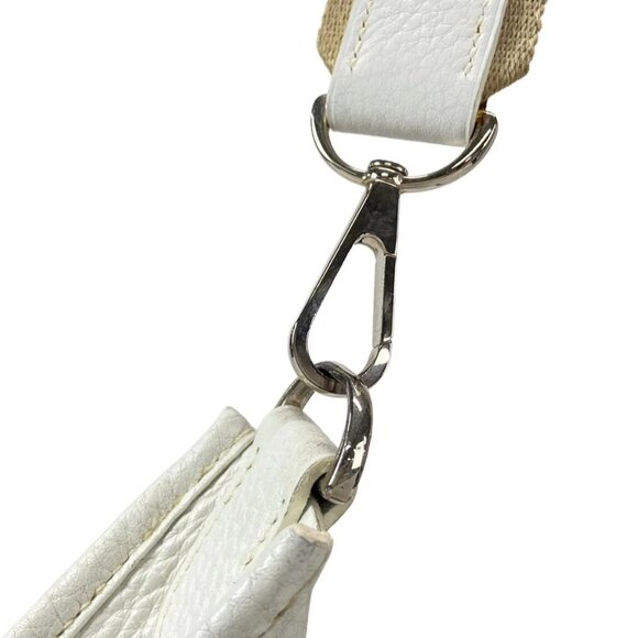 Auth HERMES Evelyne II GM - White Taurillon Clemence Square L Shoulder Bag - Picture 10 of 16